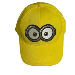 Minions Goggles Adjustable Youth Baseball Cap Yellow